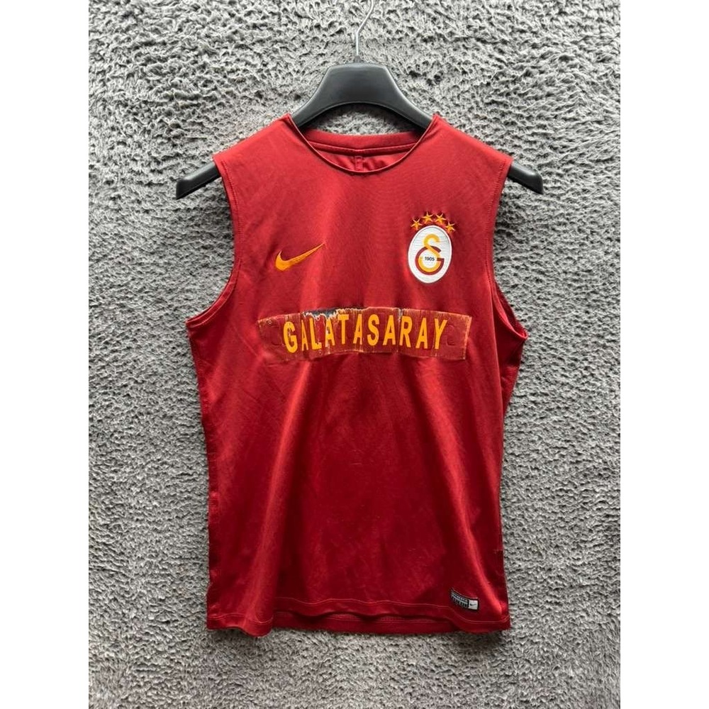 Vintage Y2K Nike Galatasaray‎ Sleeveless Soccer Training Jersey Red Mens M